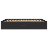 Bed Frame without Mattress Black 150x200 cm 3281008