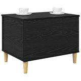 Bedside Cabinet Black Oak 60 x 44.5 x 45 cm Engineered Wood 881170