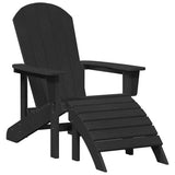 Garden Chair 3 pcs Black Polyethylene 3335848