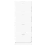 Shoe Cabinet White 59x17x150 cm Engineered Wood 342518