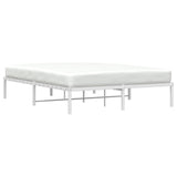 Metal Bed Frame without Mattress White 160x200cm 373676