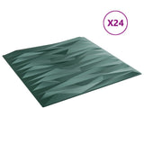 Wall Panels 24 pcs Green 50x50 cm XPS 6 m Stone 4100084