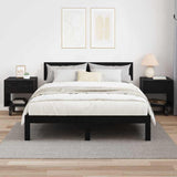 Bedside Table 2 pcs Black Oak 40.5 x 40 x 48 cm Engineered Wood 891059