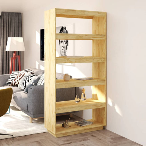 Book Cabinet/Room Divider 80x35x167 cm Solid Pinewood 810894