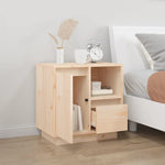 ZNTS Bedside Cabinet 50x34x50 cm Solid Wood Pine 814479