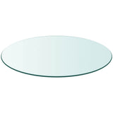 Table Top Tempered Glass Round 80 cm 243629