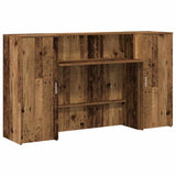 Reception Desk Old Wood 180x50x103.5 cm Engineered Wood 3324212