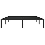 Metal Bed Frame without Mattress Black 150x200cm 373657