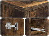 Wall-mounted Sink Vanity Smoked Oak 35 x 20 x 81 cm 890764