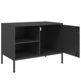 TV Cabinet Black 68x39x50.5 cm Steel 842994