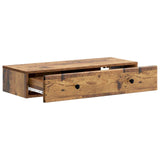 Wall-Mounted Side Table Old Wood 87.5 x 34.5 x 17 cm 899183