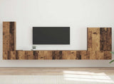 TV Wall Cabinet Set Wall-mounted 6 pcs Old Wood 3408959