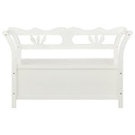 ZNTS Bench White 107x45x75.5 cm Solid Wood Fir 351773