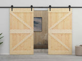 Door NARVIK Natural 90 x 210 cm Solid Pine Wood 351043
