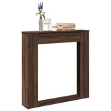 Fireplace Surround Brown Oak 100x20x100 cm Engineered Wood 854577
