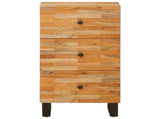 Side Cabinet with Drawer Brown 40 x 33 x 75 cm Solid Mango Wood 4018319
