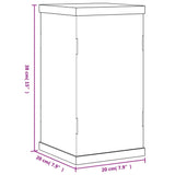 Display Box Transparent 20x20x38 cm Acrylic 154920