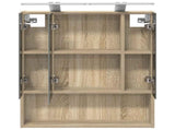 Bathroom Mirror Cabinet with Shelf Sonoma Oak 60 x 14.5 x 70 cm 889193