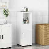 Bathroom Cabinet with Storage High Gloss White 30 x 35 x 95 cm 883318