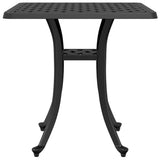 Garden Table Black 53x53x53 cm Cast Aluminium 4002820