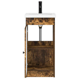 Bathroom Vanity with Sink Smoked Oak 42 x 40 x 84.5 cm 889999
