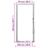 Outdoor Shower Stainless Steel Double Jets 48201