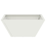 Garden Planter 5 pcs White 35 x 35 x 15 cm Cold-rolled Steel 873799
