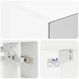 Bathroom Mirror Cabinet White 60 x 14.5 x 70 cm Engineered wood 889183