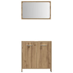 ZNTS 3 Piece Bathroom Furniture Set Artisan Oak Engineered Wood 3328562