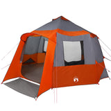Cabin Tent 12-Person Grey and Orange 405 x 405 x 273 cm 42001100