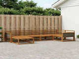Outdoor Sofa Set 6 pcs Natural Solid Acacia Wood 3382697