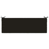 2-Piece Bench Cushions SOEST 2 pcs 100% Polyester Black 950313