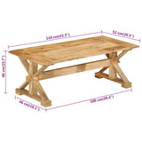 Coffee Table 110x52x40 cm Solid Wood Mango 354990