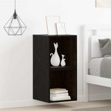 Wall Cabinet 2 pcs Black Oak 37 x 37 x 37 cm Engineered Wood 875077
