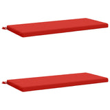 2-Piece Bench Cushions SOEST 2 pcs 100% Polyester Red 949363