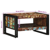 Coffee Table Multicolour 70x50x38 cm Solid Wood Reclaimed 4102711