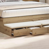 Bed Drawers Artisan Oak 160 x 36.5 x 16.5 cm Engineered Wood 866978