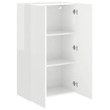 TV Wall Cabinet High Gloss White 59.5 x 31 x 100 cm 892373