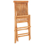3 Piece Folding Bistro Set Solid Teak Wood 48997