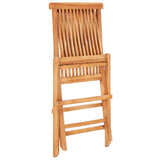 3 Piece Folding Bistro Set Solid Teak Wood 48997