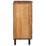 Sideboard Acacia Brown Finish 60 x 33 x 75 cm Solid Mango Wood 4017902