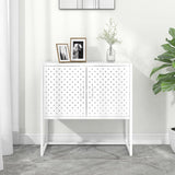 Sideboard White 75x35x75 cm Steel 335872
