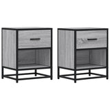 Bedside Cabinets 2 pcs Grey Sonoma 40x31x50 cm Engineered Wood 848691