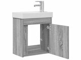 Bathroom Vanity Unit with Tap Grey Sonoma 40.5 x 22.5 x 62 cm 889526
