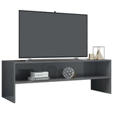 TV Cabinet High Gloss Grey 120x40x40 cm Engineered Wood 800044
