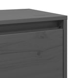 Wall Cabinets 2 pcs Grey 45x30x35 cm Solid Pinewood 813440