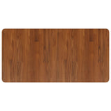 Bathroom Countertop Dark Brown 100x50x1.5cm Treated Solid Wood 343025