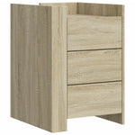 ZNTS Bedside Cabinet Sonoma Oak 45x50x65 cm Engineered Wood 848306