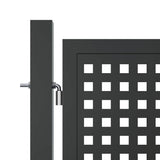 Garden Gate Anthracite 400x125 cm Steel 154573