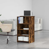 Reception Desk Smoked Oak 55x50x103.5 cm Engineered Wood 859019